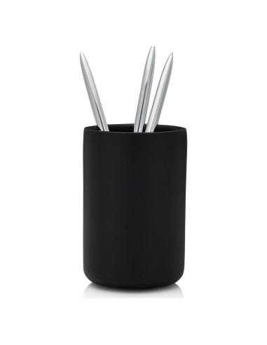 Vaso de Baño Negro Mate Essentra Home 12.27 cm - Soporte Pinceles