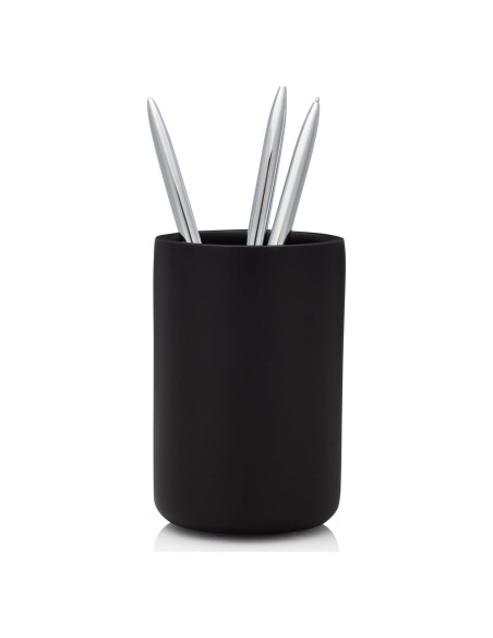 Vaso de Baño Negro Mate Essentra Home 12.27 cm - Soporte Pinceles