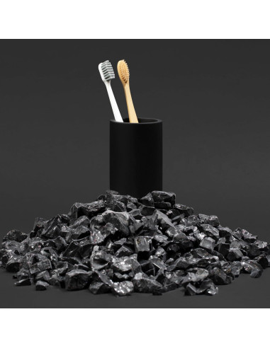 Vaso de Baño Negro Mate Essentra Home 12.27 cm - Soporte Pinceles