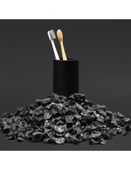Vaso de Baño Negro Mate Essentra Home 12.27 cm - Soporte Pinceles