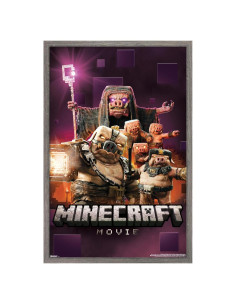 Póster enmarcado A Minecraft Movie Cerdo 57x37 cm Trends International