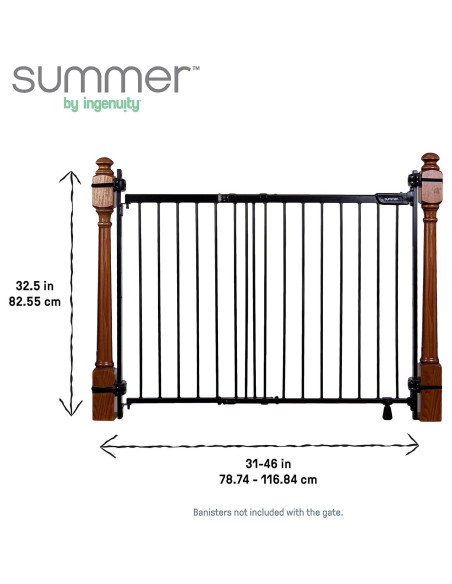 Puerta de Seguridad para Bebés y Mascotas Summer, 79-117 cm