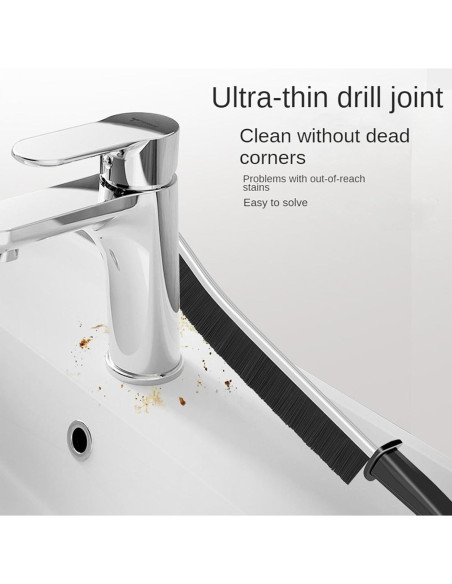 Juego de 3 Cepillos de Limpieza de Grietas Hiyniaz - Cerdas Duras