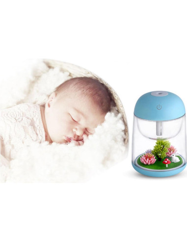 Humidificador AEKAN Paisaje Micro Azul con Luz LED y Apagado Automático