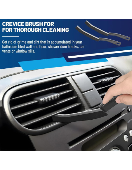 Juego de 3 Cepillos de Limpieza de Grietas Hiyniaz - Cerdas Duras