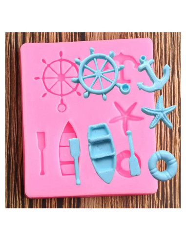 Molde de Silicona Ancla de Vela TUKE 7.1x6.1cm Decoración