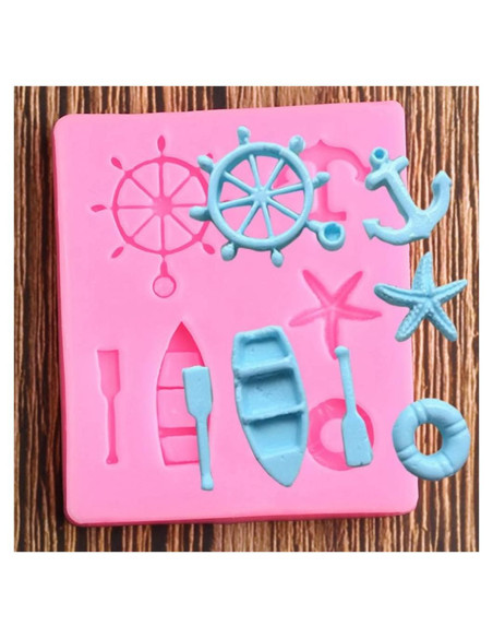 Molde de Silicona Ancla de Vela TUKE 7.1x6.1cm Decoración