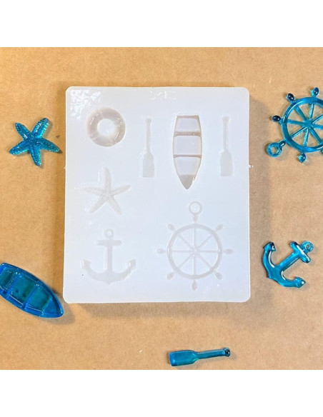 Molde de Silicona Ancla de Vela TUKE 7.1x6.1cm Decoración