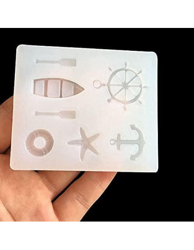 Molde de Silicona Ancla de Vela TUKE 7.1x6.1cm Decoración