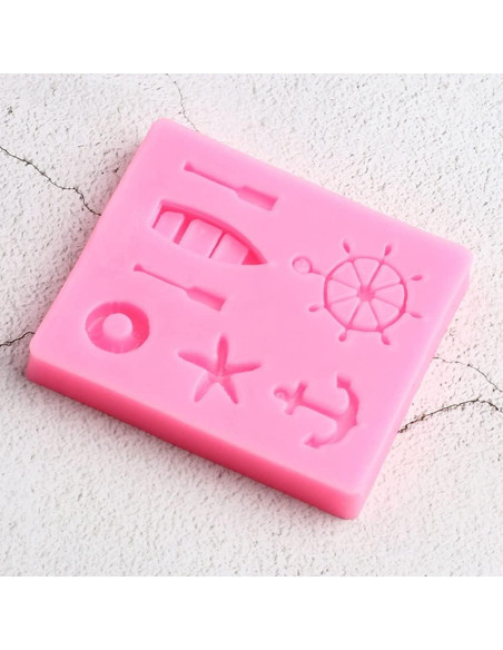 Molde de Silicona Ancla de Vela TUKE 7.1x6.1cm Decoración