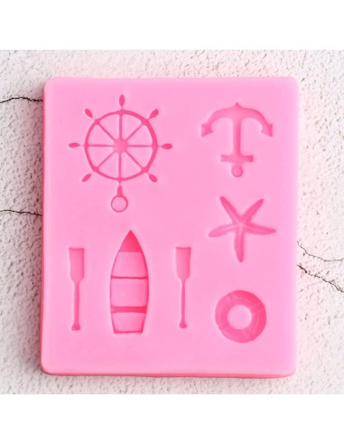 Molde de Silicona Ancla de Vela TUKE 7.1x6.1cm Decoración