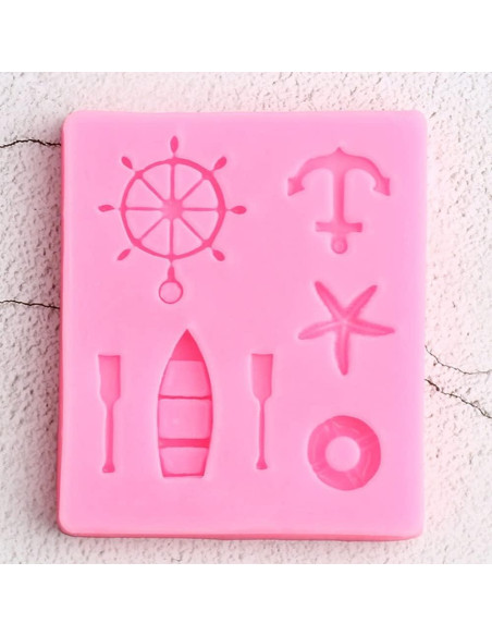 Molde de Silicona Ancla de Vela TUKE 7.1x6.1cm Decoración