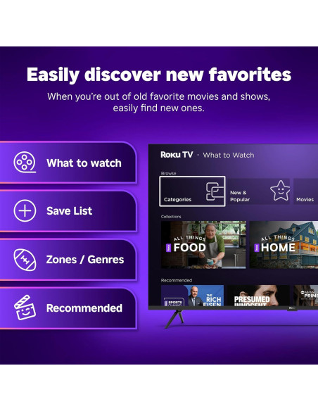 Roku Smart TV 55" QLED 4K Mini-LED con Dolby Vision