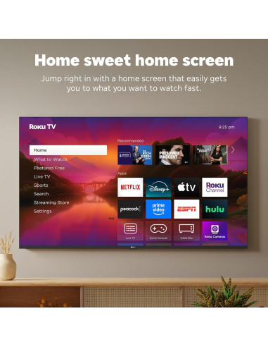 Roku Smart TV 55" QLED 4K Mini-LED con Dolby Vision