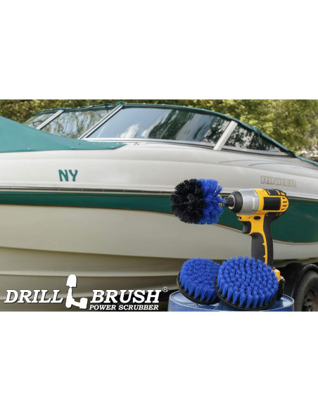 Juego de Cepillos de Limpieza Acuática Drillbrush - 3 Piezas