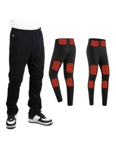 Pantalones Calentados Unisex Zorpupoa 12 Zonas Calor USB 5V