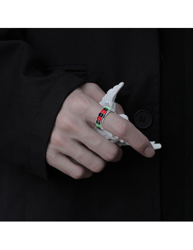 Anillo Giratorio Antiestrés OIDIMS de Acero Inoxidable Talla 11