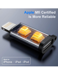 Adaptador USB C a Lightning Kabonex 36W Carga Rápida - 2 Piezas 2