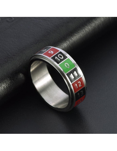 Anillo Giratorio Antiestrés OIDIMS de Acero Inoxidable Talla 11