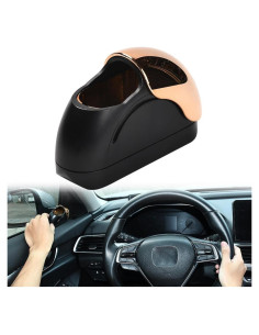 Cenicero Portátil para Auto JSCARLIFE con Tapa y Antiviento Negro