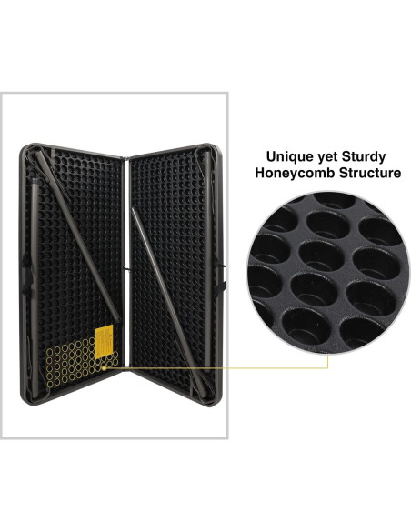 Mesa Plegable Cuadrada REDCAMP 86 cm Resina Negra para 4 Personas