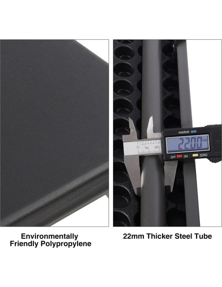 Mesa Plegable Cuadrada REDCAMP 86 cm Resina Negra para 4 Personas