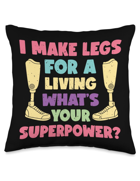 Almohada Divertida 16x16" Diseño Prótesis Técnicos