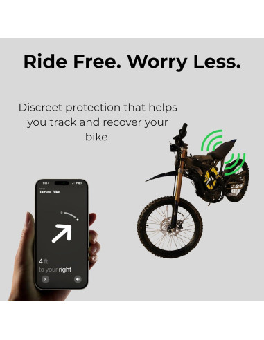 Soporte Oculto para Etiqueta GPS de Bicicleta Weissach - Plástico Duradero