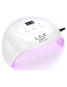 Lámpara de Uñas LED UV Wisdompark S1 72W con 15 Perlas