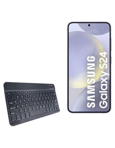 Teclado Bluetooth BoxWave SlimKeys para Samsung Galaxy S24 - Delgado y Ligero