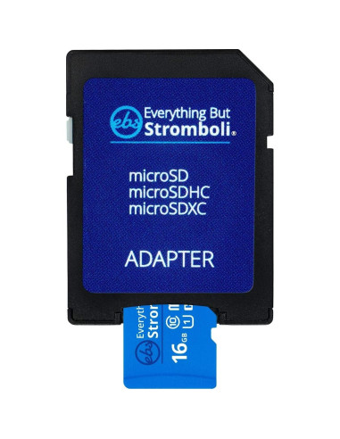 Paquete de 5 Tarjetas MicroSD 16GB Todo Menos Stromboli Clase 10