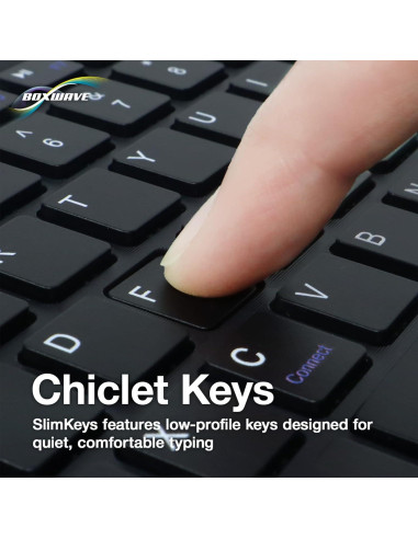 Teclado Bluetooth BoxWave SlimKeys con Trackpad para Alcatel Joy Tab 2