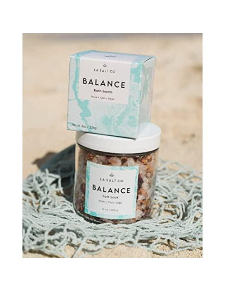 Colección Cuidado Personal LA SALT CO - Bomba de Baño y Sal Rosa