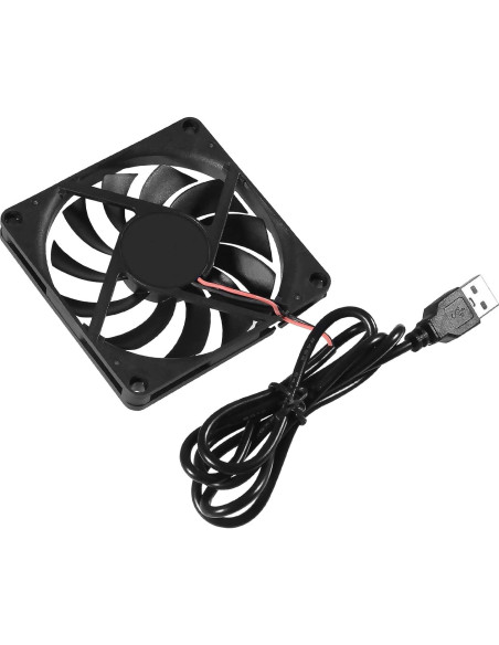 Paquete de 4 Ventiladores USB UMLIFE 80x80x10mm 5V Silenciosos