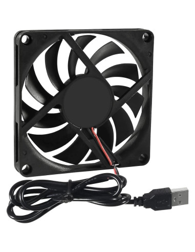 Paquete de 4 Ventiladores USB UMLIFE 80x80x10mm 5V Silenciosos
