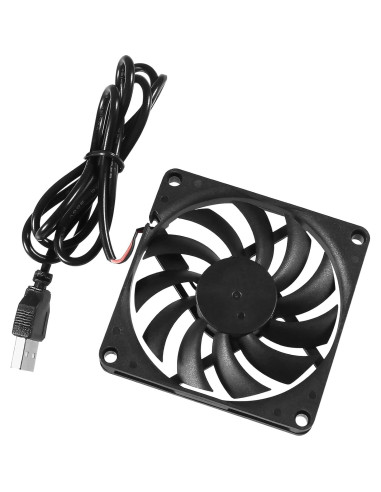 Paquete de 4 Ventiladores USB UMLIFE 80x80x10mm 5V Silenciosos