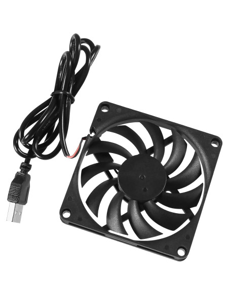 Paquete de 4 Ventiladores USB UMLIFE 80x80x10mm 5V Silenciosos