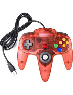 Controlador USB N64 SAFFUN 4 Pack con Palanca 3D para PC 2