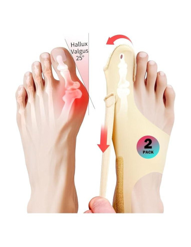 Corrector de Juanetes RUSHFORWARD Ajustable Unisex - Alivio Hallux Valgus