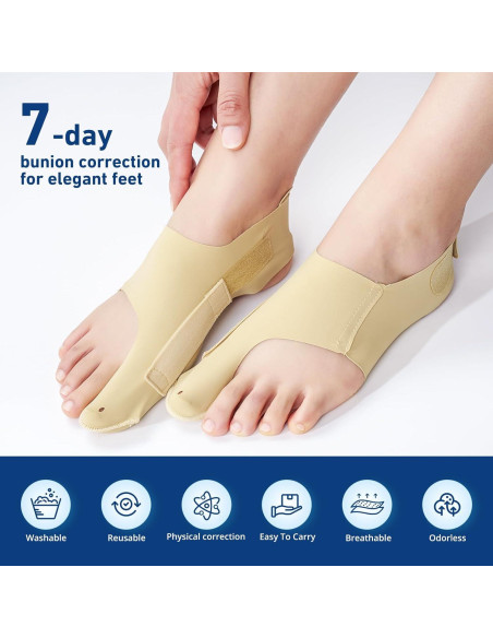 Corrector de Juanetes RUSHFORWARD Ajustable Unisex - Alivio Hallux Valgus