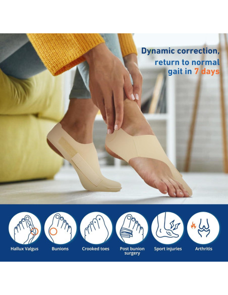 Corrector de Juanetes RUSHFORWARD Ajustable Unisex - Alivio Hallux Valgus