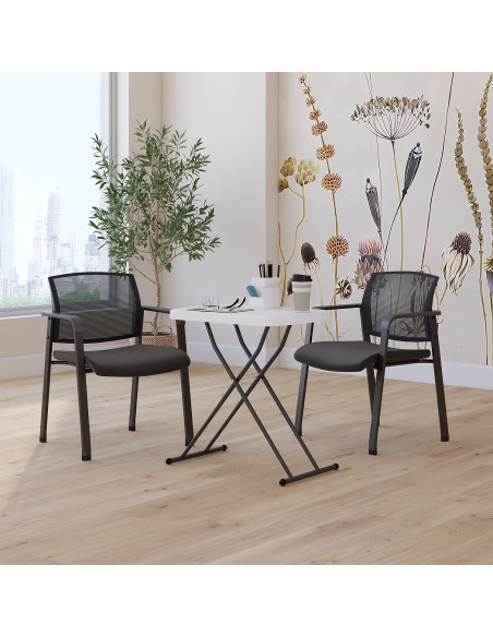 Mesa Plegable Personal STAPLES 2 Pies Ajustable Blanca