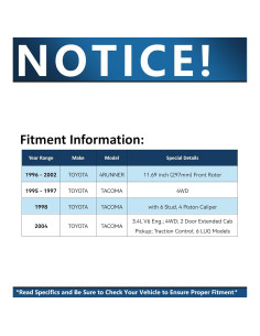 Kit de freno delantero Detroit Axle para Toyota 4Runner 1996-2002 2