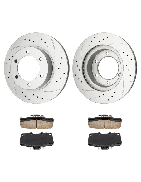 Kit de Freno Delantero KAC con Pastillas Cerámicas para Toyota