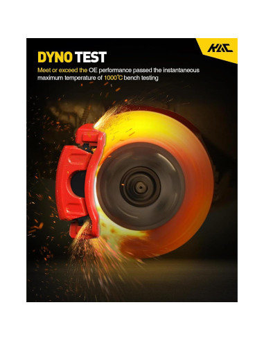 Kit de Freno Delantero KAC con Pastillas Cerámicas para Toyota