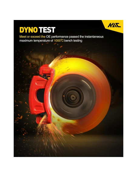 Kit de Freno Delantero KAC con Pastillas Cerámicas para Toyota