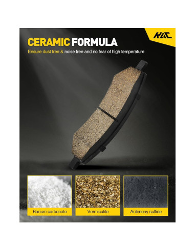 Kit de Freno Delantero KAC con Pastillas Cerámicas para Toyota