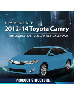 Protector de Motor Frontal PIT66 para Toyota Camry 2012-2014 2