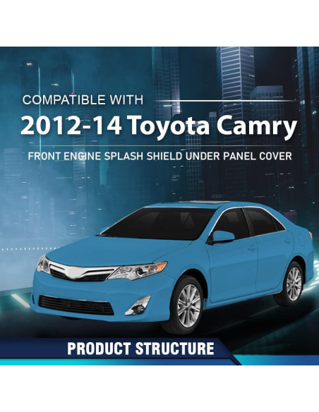 Protector de Motor Frontal PIT66 para Toyota Camry 2012-2014