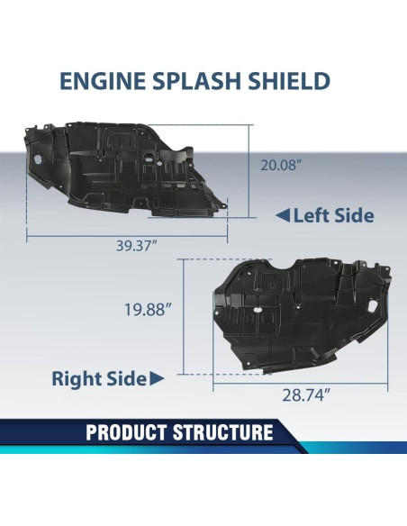 Protector de Motor Frontal PIT66 para Toyota Camry 2012-2014